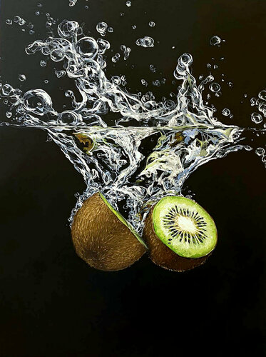 Kiwi Underwater di Elena Dmitrenko, Pittura in vendita su Singulart