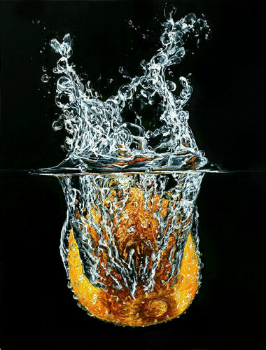 Orange Underwater di Elena Dmitrenko, Pittura in vendita su Singulart