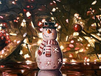 Christmas and Snowman Elena Dmitrenko