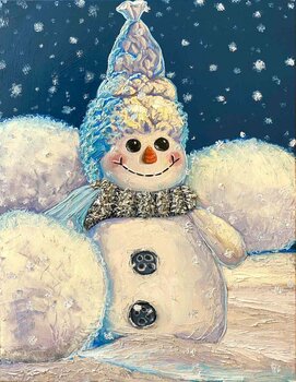 Cute little Snowman Elena Dmitrenko