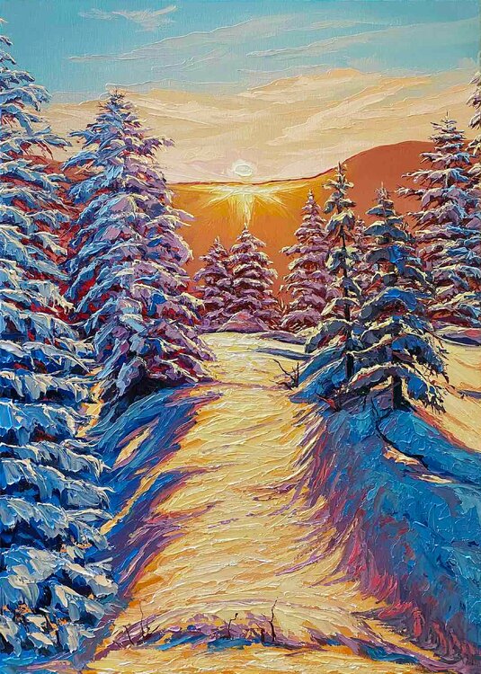 Beauty of Winter morning Elena Dmitrenko