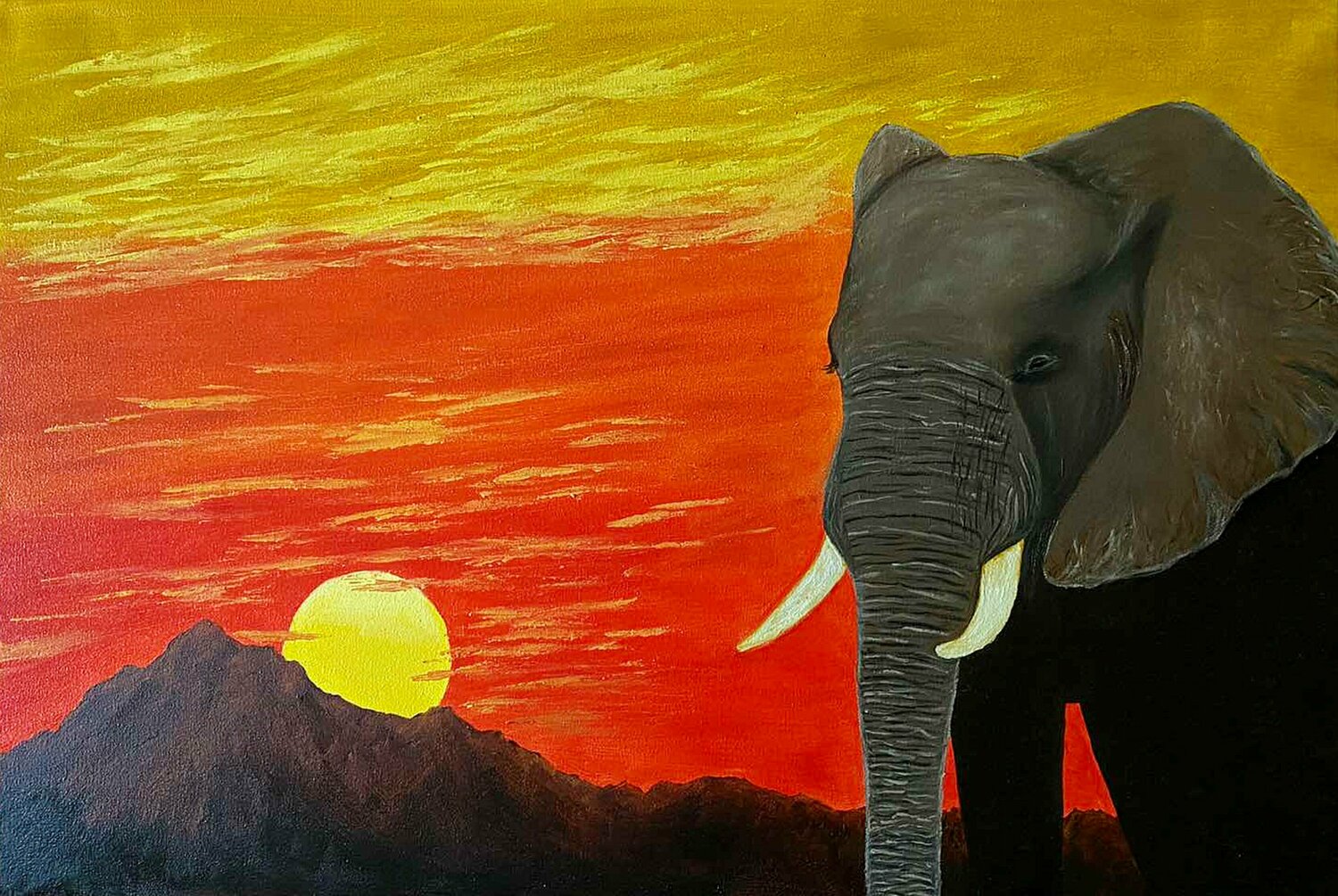 Safari.Elephants Elena Dmitrenko