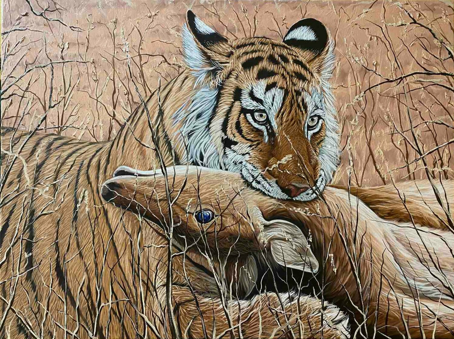 Successful Hunt. Tiger Elena Dmitrenko