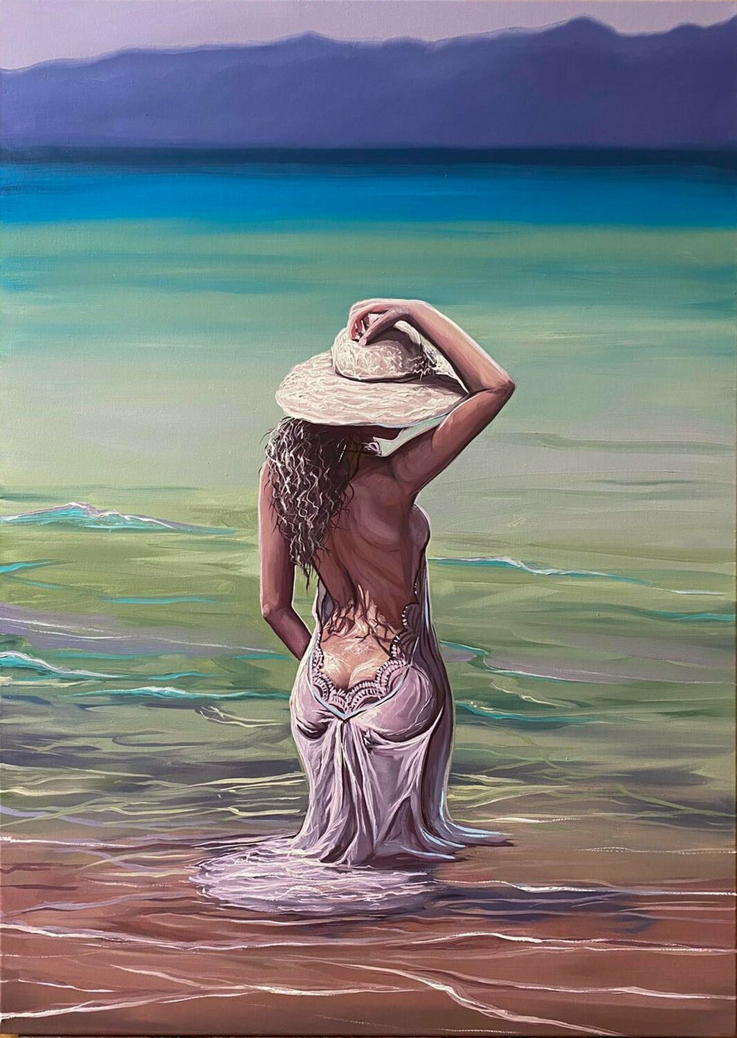 The moment of pleasure Elena Dmitrenko Originalgemälde zu verkaufen