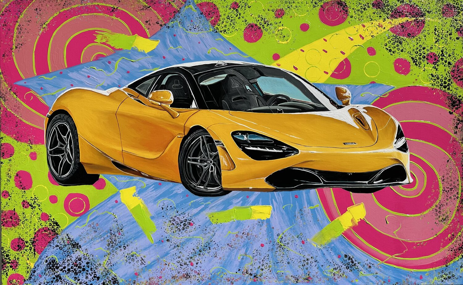 McLaren 720S by Elena Dmitrenko (2023) : Painting Oil on Canvas - Singulart