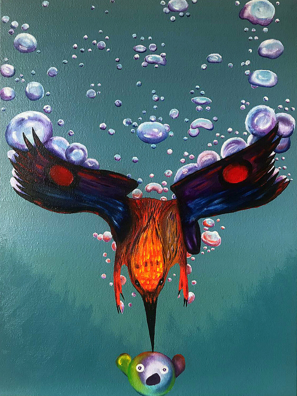 Kingfisher from Oz ( fantasy kingfisher) Elena Dmitrenko