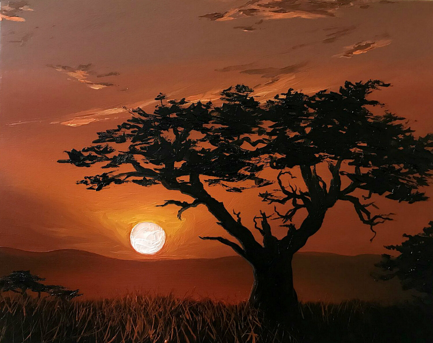 Warm sunset . Safari Elena Dmitrenko