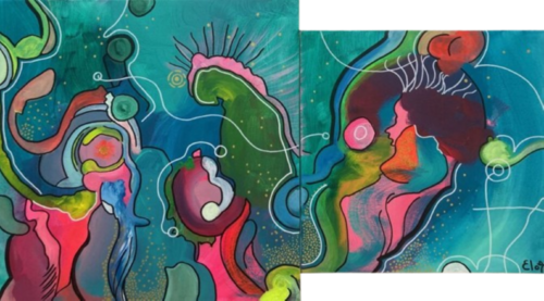 Univers marin di Elodie Adam, Pittura in vendita su Singulart