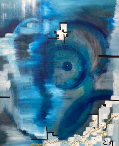Chakra du 3ème oeil di Elodie Adam, Pittura in vendita su Singulart