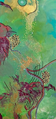 Pluie d'or di Elodie Adam, Pittura in vendita su Singulart