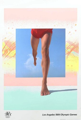 April Greiman and Jayme Odgers Hand-Signed 1984 Los Angeles Olympics Poster von April Greiman, Druck kaufen auf Singulart