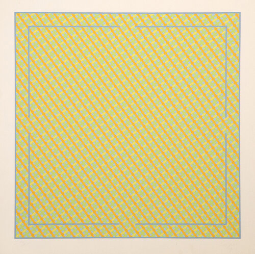 Yellow, Blue and Green Composition van Vincent Longo, Afdruk te koop op Singulart