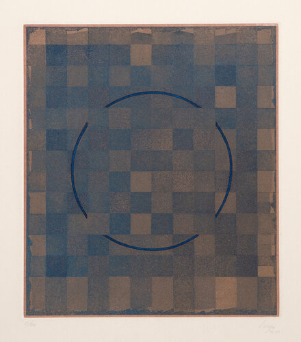 Blue Composition di Vincent Longo, Stampa in vendita su Singulart