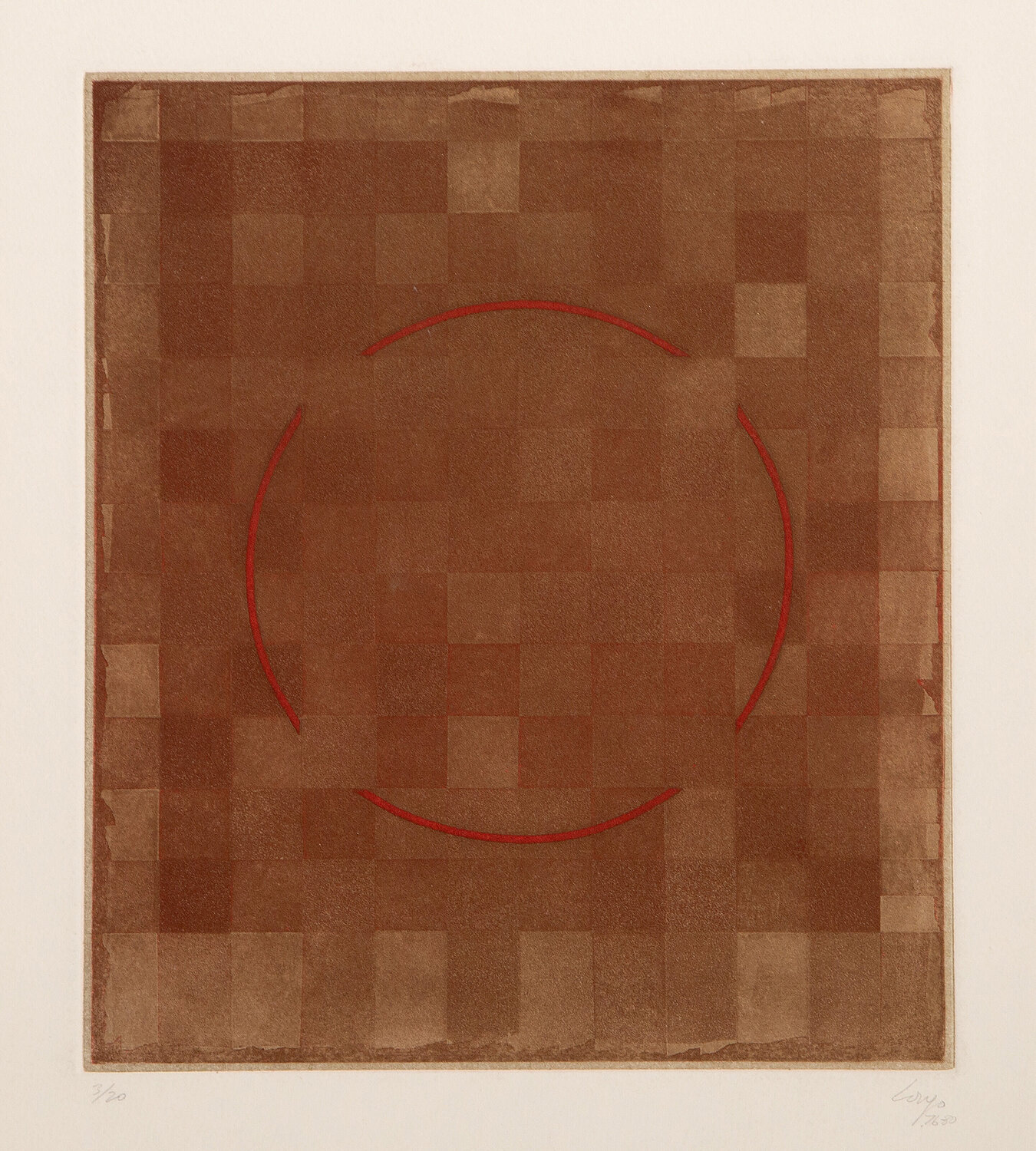 Brown and Red Composition Vincent Longo
