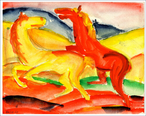horses in harmony par Wolfgang Lorenz, Digital en vente sur Singulart