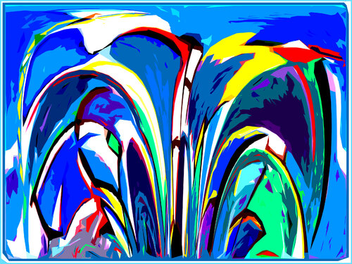 Farbspiel aus dem Computerherz de Wolfgang Lorenz, Digital a la venta en Singulart