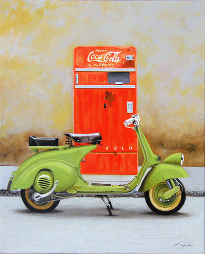 Coke e vespa van Francesco Capello, Schilderij te koop op Singulart