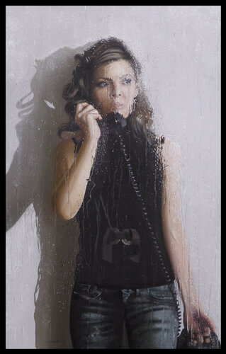 TELEFONATA ROMANTICA de Francesco Capello, Pintura a la venta en Singulart