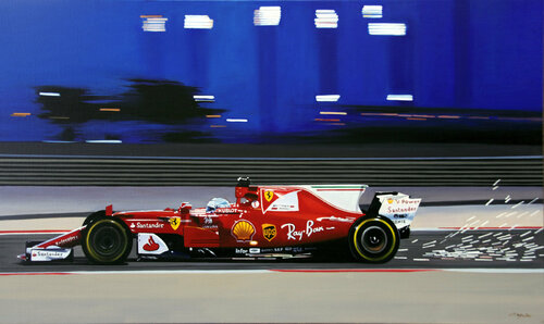 Ferrari SF70H FI 2017 von Francesco Capello, Malerei kaufen auf Singulart