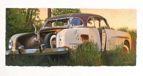 AUTO ABBANDONATA by Francesco Capello, 회화 for Sale on Singulart
