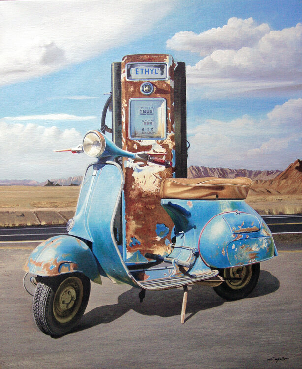Vespa With gasoline Francesco Capello
