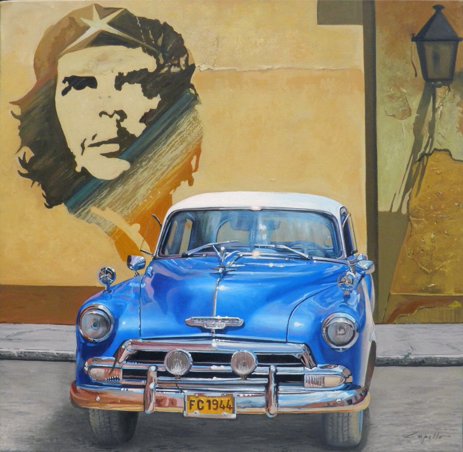 Cuban car blu Francesco Capello