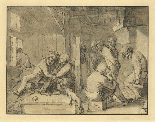 Scene in an Inn van Adriaen Brouwer, Afdruk te koop op Singulart