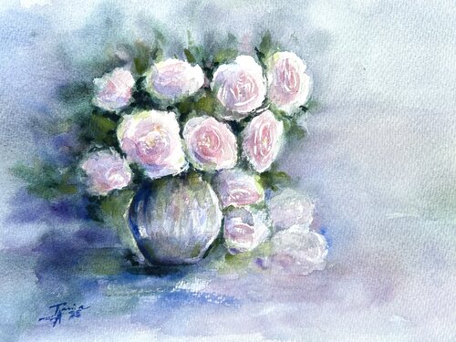 Rosen 1 von Tania Aleksandrova, Malerei kaufen auf Singulart