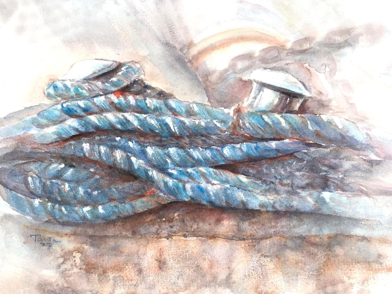 Seemannsknoten in Blau Tania Aleksandrova