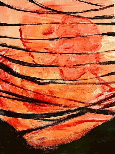 Im Schatten des Karma wächst die Liebe di Elisabeth Pein, Pittura in vendita su Singulart