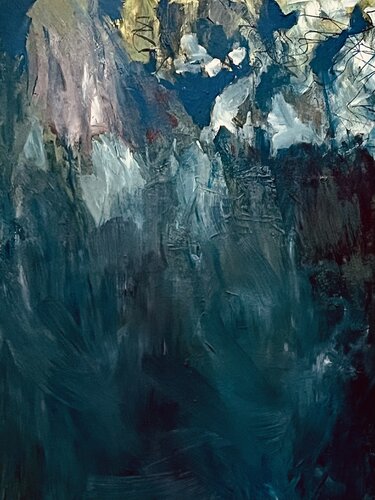 Komorebi: das Licht spielt mit dem Blattwerk di Elisabeth Pein, Pittura in vendita su Singulart