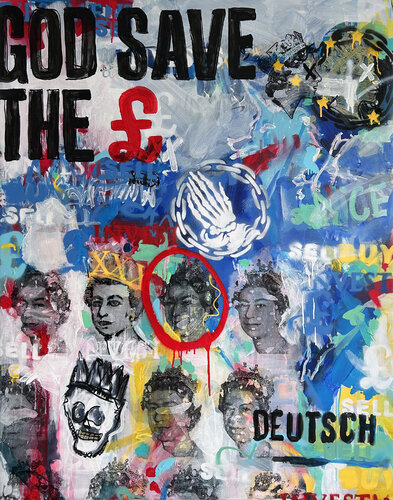 GOD SAVE THE £ di Marc Eichner, Pittura in vendita su Singulart