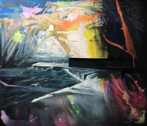 Breakwater par Valeriya Tarasenko, Peinture en vente sur Singulart