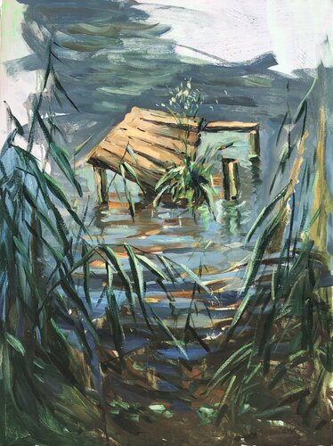 On river di Valeriya Tarasenko, Pittura in vendita su Singulart