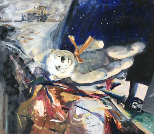 Comfort before discharge par Valeriya Tarasenko, Peinture en vente sur Singulart