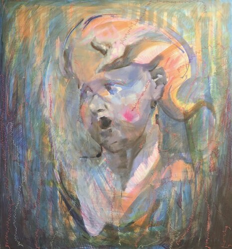 Angel in Cologne par Valeriya Tarasenko, Peinture en vente sur Singulart