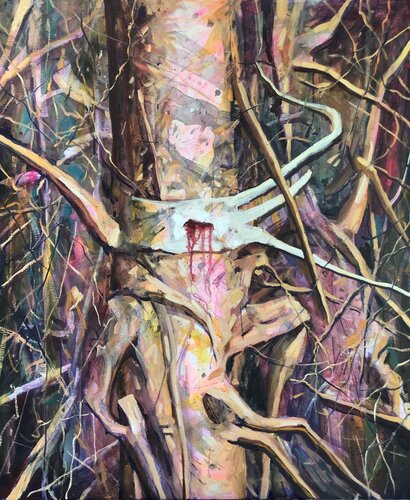 Taras bandage van Valeriya Tarasenko, Schilderij te koop op Singulart