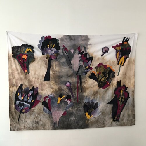 Homesick flowers n2 von Valeriya Tarasenko, Textil kaufen auf Singulart