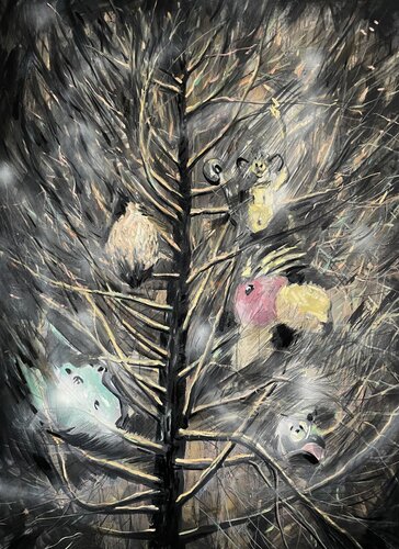 My private animals de Valeriya Tarasenko, Pintura a la venta en Singulart