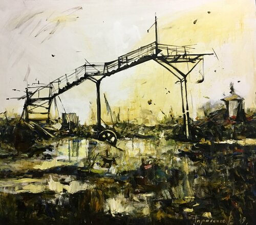Fragile bridge van Valeriya Tarasenko, Schilderij te koop op Singulart