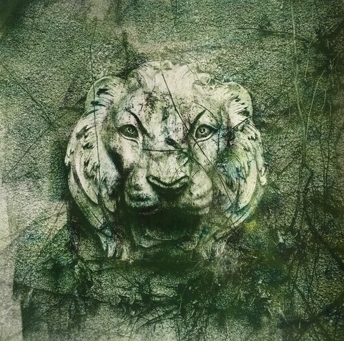 Fragment of fountain in Odessa van Valeriya Tarasenko, Werk op papier te koop op Singulart