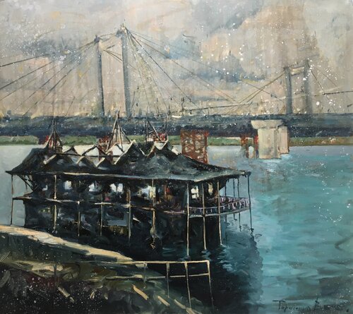 Rybalsky bridge di Valeriya Tarasenko, Pittura in vendita su Singulart
