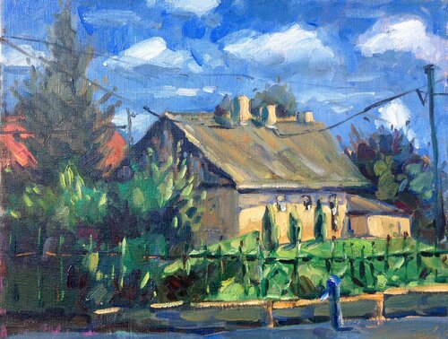 Village in Hungary de Valeriya Tarasenko, Pintura a la venta en Singulart