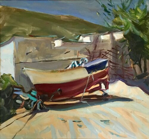 Boat near sea by Valeriya Tarasenko, Painting for Sale on Singulart