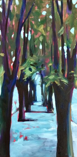 In park by Valeriya Tarasenko, Painting for Sale on Singulart