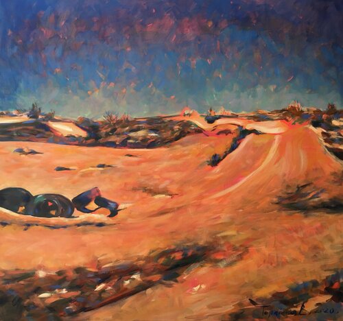 Mototrek par Valeriya Tarasenko, Peinture en vente sur Singulart