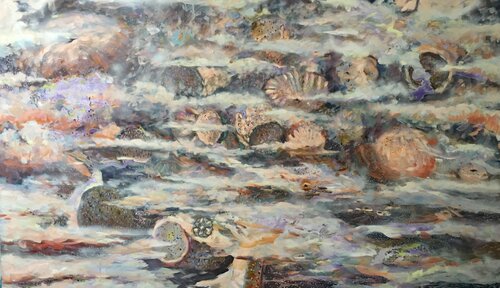 Coral bottom in the fog van Valeriya Tarasenko, Schilderij te koop op Singulart