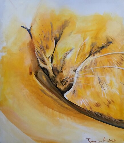 Cat tenderness de Valeriya Tarasenko, Pintura a la venta en Singulart