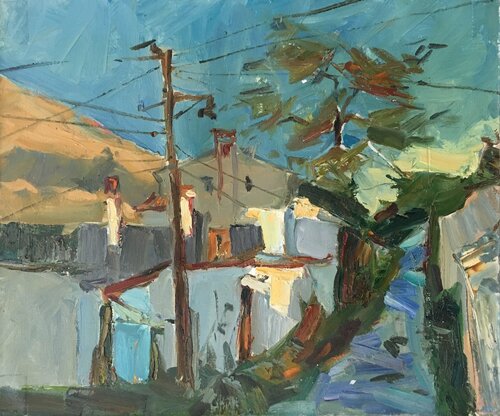 In mountains de Valeriya Tarasenko, Pintura a la venta en Singulart