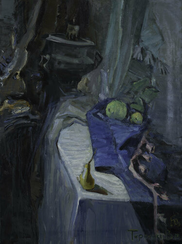 Still life with samovar n2 von Valeriya Tarasenko, Malerei kaufen auf Singulart